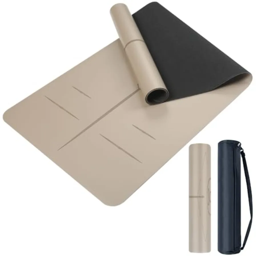 Natural Rubber Yoga Mat - Non Slip Non Toxic - 5mm Thick Yoga Mat for Hot Yoga/Pilates - Extra Large 26.8'' with Alignment Guid
Natural Rubber Yoga Mat - Non Slip Non Toxic - 5mm Thick Yoga Mat for Hot Yoga/Pilates - Extra Large 26.8'' with Alignment Guid