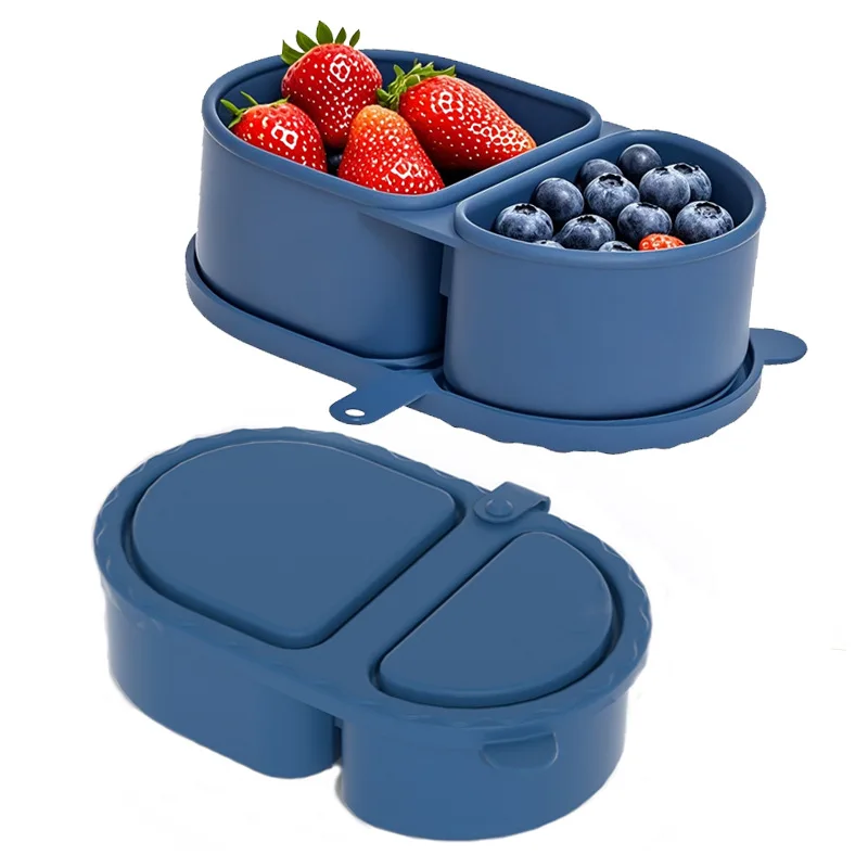 Silicone lunch box microwave heating food container set with compartments, fresh-keeping box, food-grade bento box
Silicone lunch box microwave heating food container set with compartments, fresh-keeping box, food-grade bento box