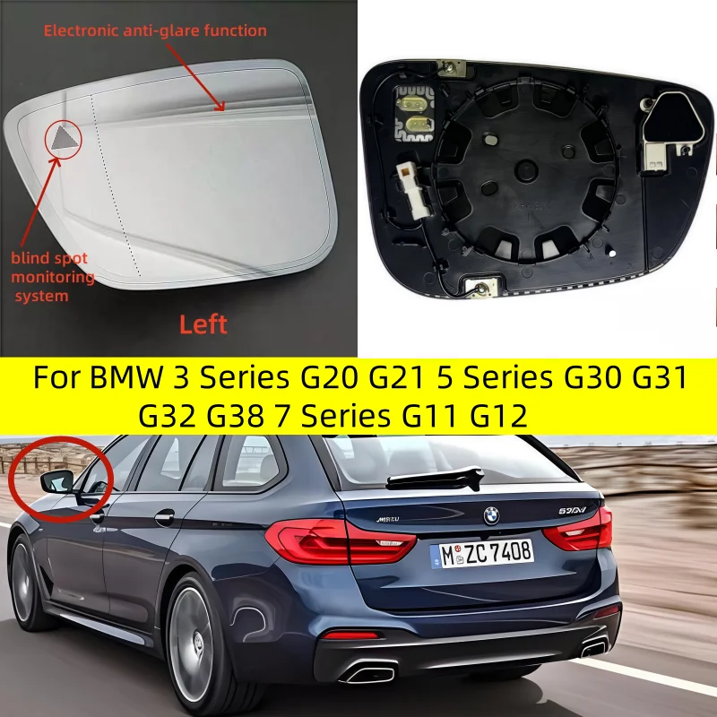 For BMW 3 Series G20 G21 5 Series G30 G31 G32 G38 7 Series G11 G12 Car Dimming Heated Blind Spot Warning Rear Mirror Glass
For BMW 3 Series G20 G21 5 Series G30 G31 G32 G38 7 Series G11 G12 Car Dimming Heated Blind Spot Warning Rear Mirror Glass