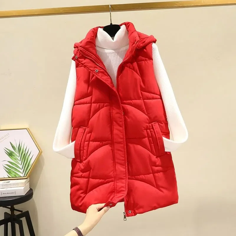 Down Cotton Waistcoat Women 2022 New Fashion Autumn and Winter Long Zipper Slim Everything Wear Vest Waistcoat Jacket Tide L-4XL
Down Cotton Waistcoat Women 2022 New Fashion Autumn and Winter Long Zipper Slim Everything Wear Vest Waistcoat Jacket Tide L-4XL
