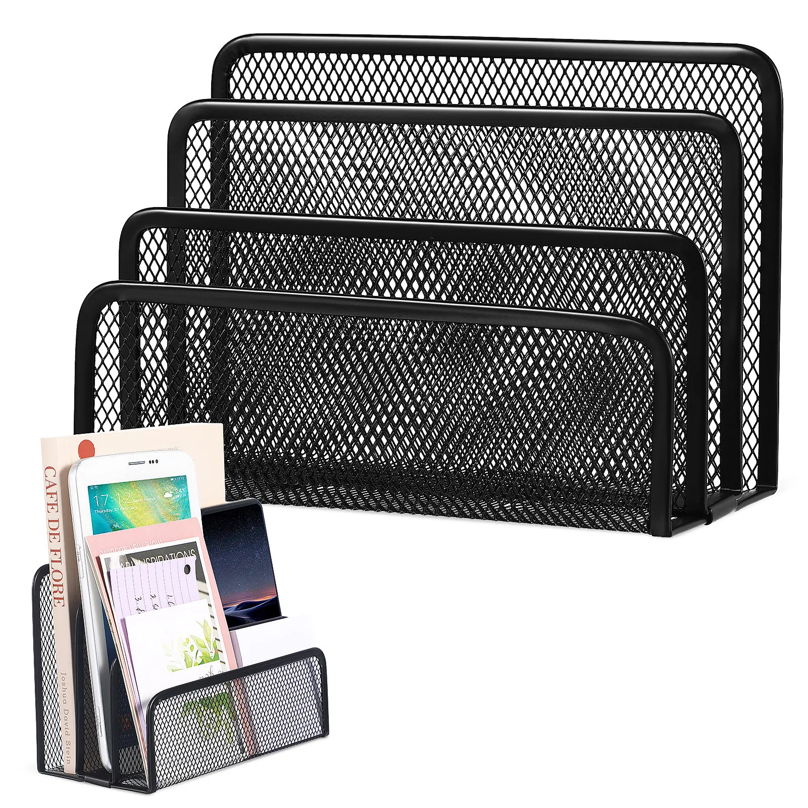 Metal Mesh File Organizer 3 Compartment Desk Letter Holder Document Sorter Vertical File Storage Shelf Office Home Classroom Use
Metal Mesh File Organizer 3 Compartment Desk Letter Holder Document Sorter Vertical File Storage Shelf Office Home Classroom Use