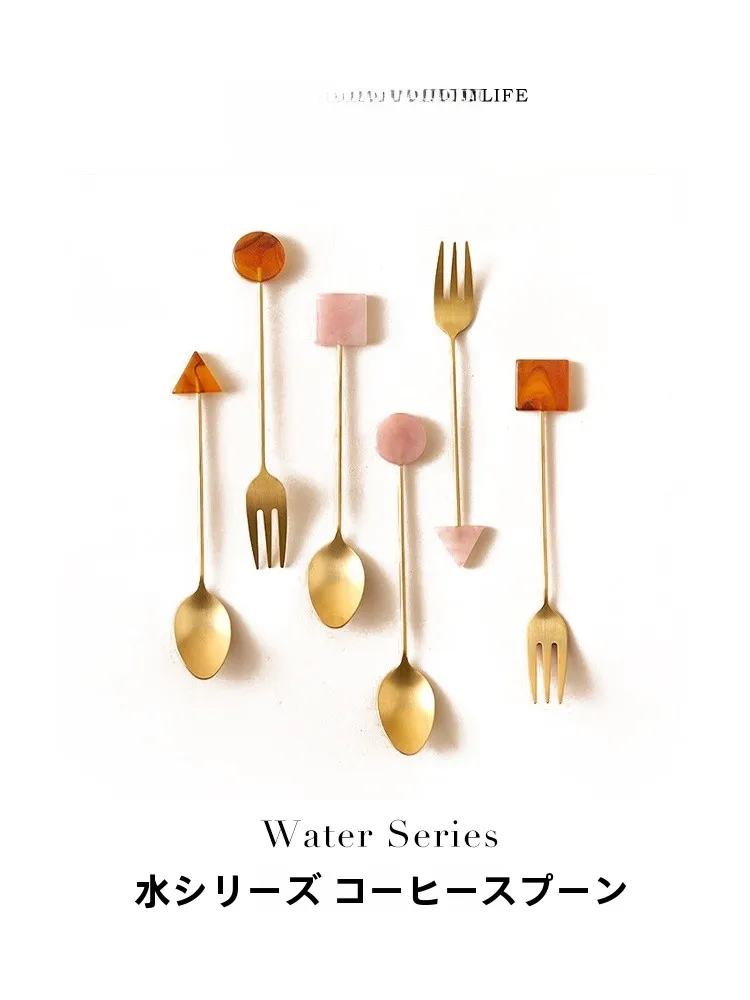 Tlife Stainl Steel Coffee Spoon Geometric Dert Stirring Spoon Simple Creative Metal Utensil for Home Use
Tlife Stainl Steel Coffee Spoon Geometric Dert Stirring Spoon Simple Creative Metal Utensil for Home Use