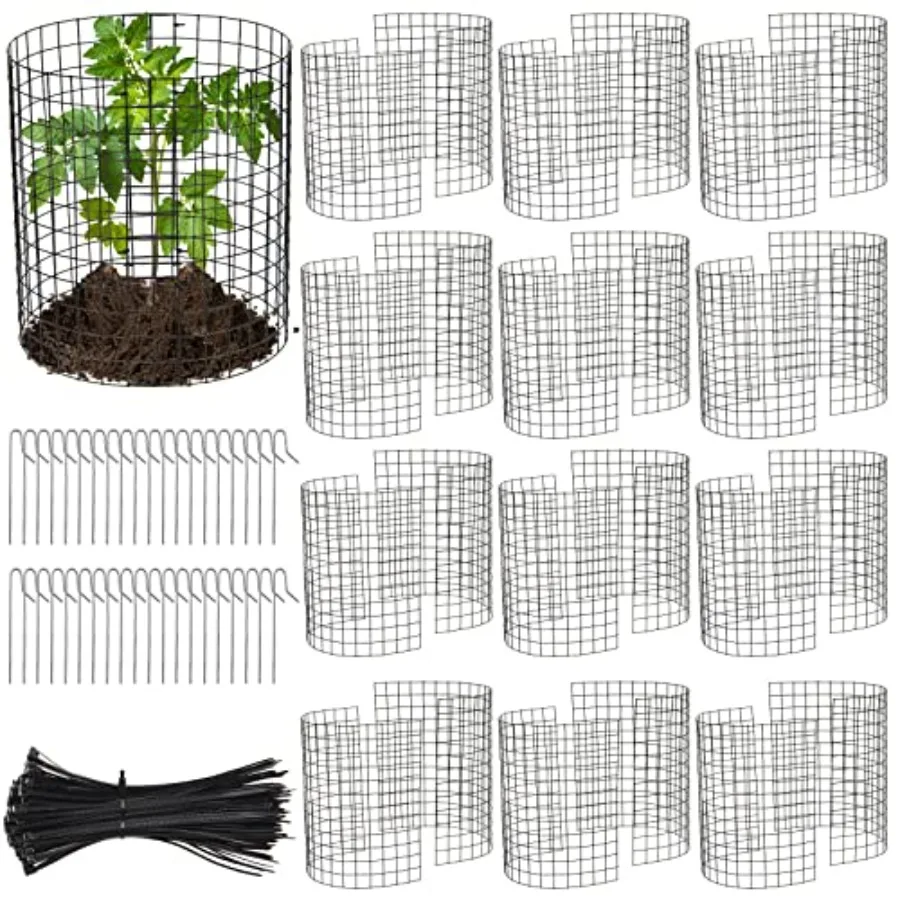 Therwen 24 Pieces 12 Pack Wire Plant Protectors 14'' x 14'' Bunny Barricades Protect Plants from Animals, Garden Flowers Vegeta
Therwen 24 Pieces 12 Pack Wire Plant Protectors 14'' x 14'' Bunny Barricades Protect Plants from Animals, Garden Flowers Vegeta