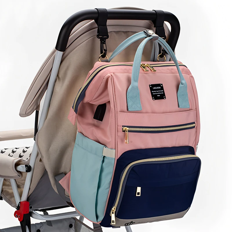 LEQUEEN Diaper Bag Backpack Baby Stroller Hanging Bag Waterproof Travel Bag with USB Charge Nappy Backpacks with Changing Mat
LEQUEEN Diaper Bag Backpack Baby Stroller Hanging Bag Waterproof Travel Bag with USB Charge Nappy Backpacks with Changing Mat