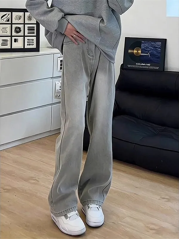 Thiened Fce Lined Men's Denim Jeans Autumn Winter American Retro Waed Straight Leg Micro Flared Pants Slim Knife Pants
Thiened Fce Lined Men's Denim Jeans Autumn Winter American Retro Waed Straight Leg Micro Flared Pants Slim Knife Pants