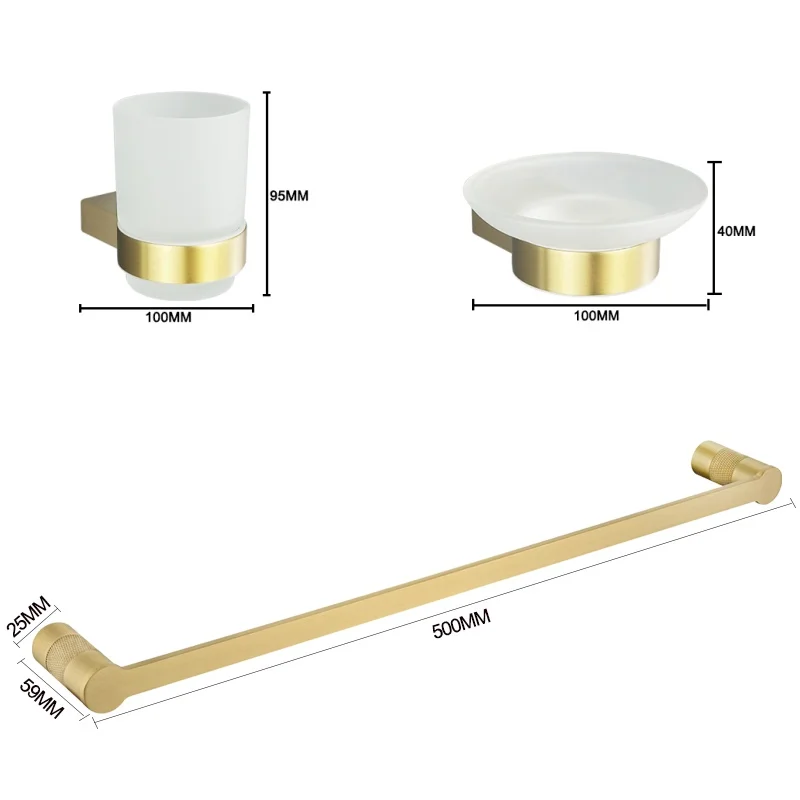 Luxury Gold Brushed Wall Mount Stainless Steel Clothe Hook Toilet Paper Holder Towel Bar Bathroom Decoration Accessories
Luxury Gold Brushed Wall Mount Stainless Steel Clothe Hook Toilet Paper Holder Towel Bar Bathroom Decoration Accessories