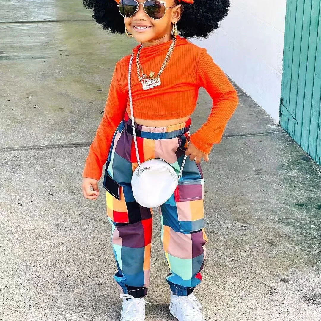 Spring Autumn Kids Clothes Sets Solid Girls Long Sleeve Knit T-shirt Tops+Multicolour Plaid Pants Children's Casual Clothing
Spring Autumn Kids Clothes Sets Solid Girls Long Sleeve Knit T-shirt Tops+Multicolour Plaid Pants Children's Casual Clothing