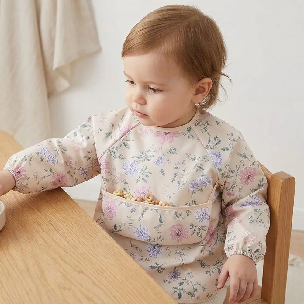 Waterproof Toddler Long Sleeve Apron Soft Easy Clean Child Feeding Bib Polyester Adjustable Baby Rice Pocket Smock Meal Eating
Waterproof Toddler Long Sleeve Apron Soft Easy Clean Child Feeding Bib Polyester Adjustable Baby Rice Pocket Smock Meal Eating