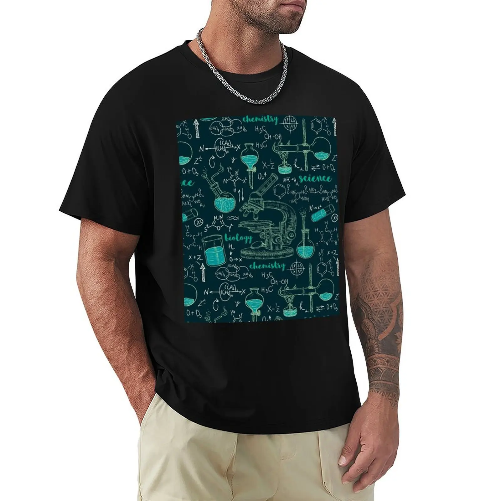 Vintage seamless pattern old chemistry laboratory with microscope, tubes and formulas. T-Shirt football t shirt men t shirt
Vintage seamless pattern old chemistry laboratory with microscope, tubes and formulas. T-Shirt football t shirt men t shirt