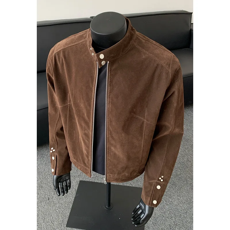 Man Motorcycle Jacket 2025 Autumn Retro Maillard Clean Fit Jacket Modern Era Suede Harrington Bomber Coat Stylish Outerwear
Man Motorcycle Jacket 2025 Autumn Retro Maillard Clean Fit Jacket Modern Era Suede Harrington Bomber Coat Stylish Outerwear