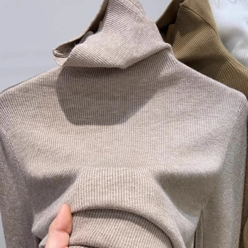2025 New Solid Color Slim Turtleneck Sweater Autumn Winter Women's Pullover Warm Soft Knitted Casual Knitted Base Layer Tops
2025 New Solid Color Slim Turtleneck Sweater Autumn Winter Women's Pullover Warm Soft Knitted Casual Knitted Base Layer Tops