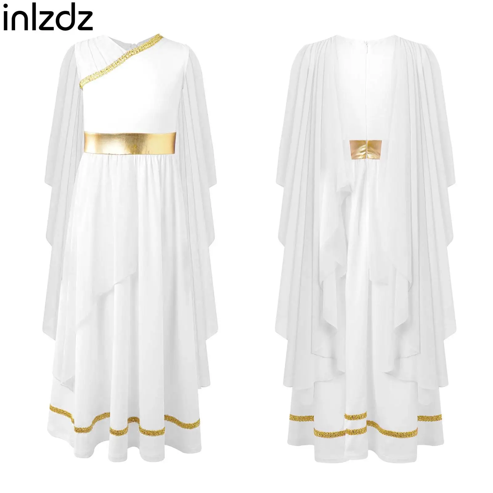 Children's Halloween Ancient Greek Toga Costume Girls Grecian Sleeveless Gown Dress Carnival Cosplay Performance Party Costumes
Children's Halloween Ancient Greek Toga Costume Girls Grecian Sleeveless Gown Dress Carnival Cosplay Performance Party Costumes