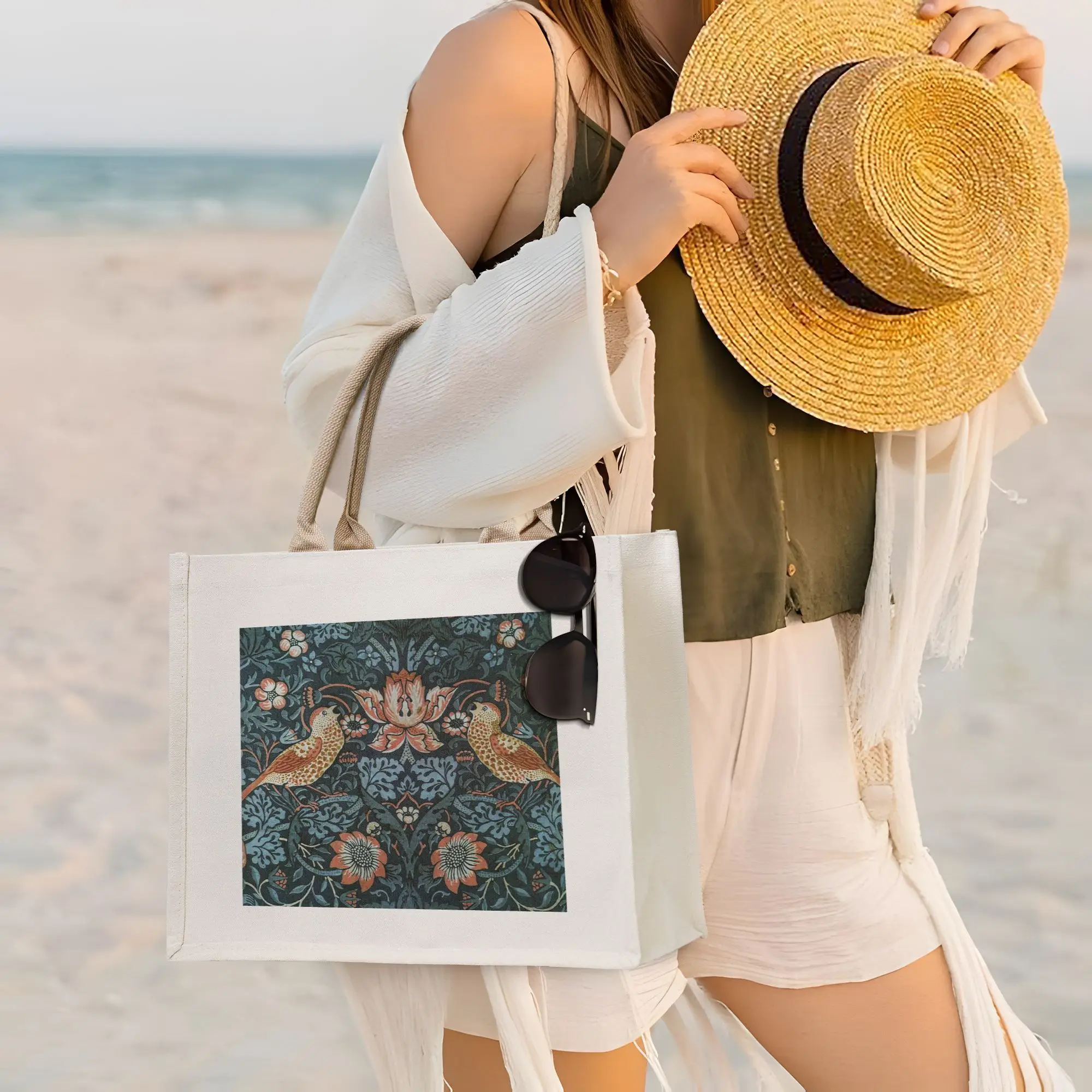 Оригинальная винтажная сумка-шоппер с принтом Уильяма Морриса, холщовая складная сумка-тоут для женщин, дорожная сумка через плечо
Оригинальная винтажная сумка-шоппер с принтом Уильяма Морриса, холщовая складная сумка-тоут для женщин, дорожная сумка через плечо