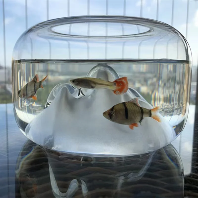 Snow Transparent Mountain Glass Creative Mini Aquarium Fish Tank Home Tea Table Decoration for Living Room Ornaments
Snow Transparent Mountain Glass Creative Mini Aquarium Fish Tank Home Tea Table Decoration for Living Room Ornaments