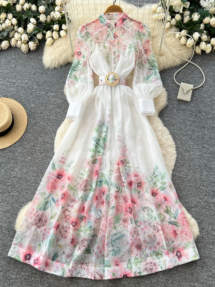 Женское платье А-силуэта с высокой талией, длинным рукавом, цветочным принтом, приталенное, для повседневной носки, летнее, в стиле кэжуал
Женское платье А-силуэта с высокой талией, длинным рукавом, цветочным принтом, приталенное, для повседневной носки, летнее, в стиле кэжуал