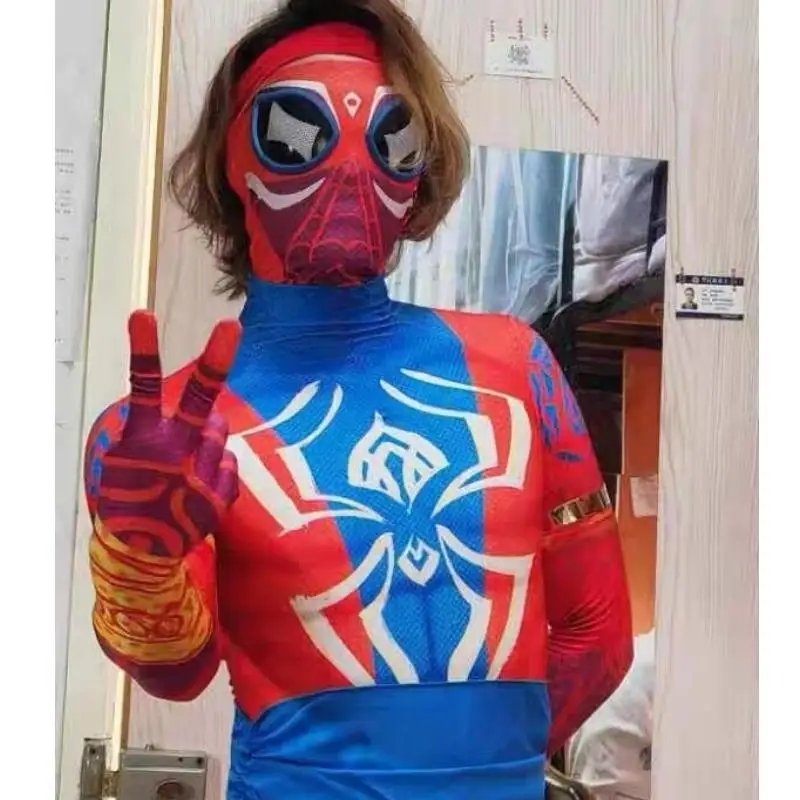 Горячая аниме фигурка паука павитра Прабхакар Косплей Костюм Индийская маска поперечные четки высококачественный комбинезон мужской женский наряд Хэллоуин
Горячая аниме фигурка паука павитра Прабхакар Косплей Костюм Индийская маска поперечные четки высококачественный комбинезон мужской женский наряд Хэллоуин