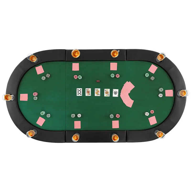 Portable 84 x 42 Inch 10-Player Foldable Padded Poker Table Top-Green
Portable 84 x 42 Inch 10-Player Foldable Padded Poker Table Top-Green