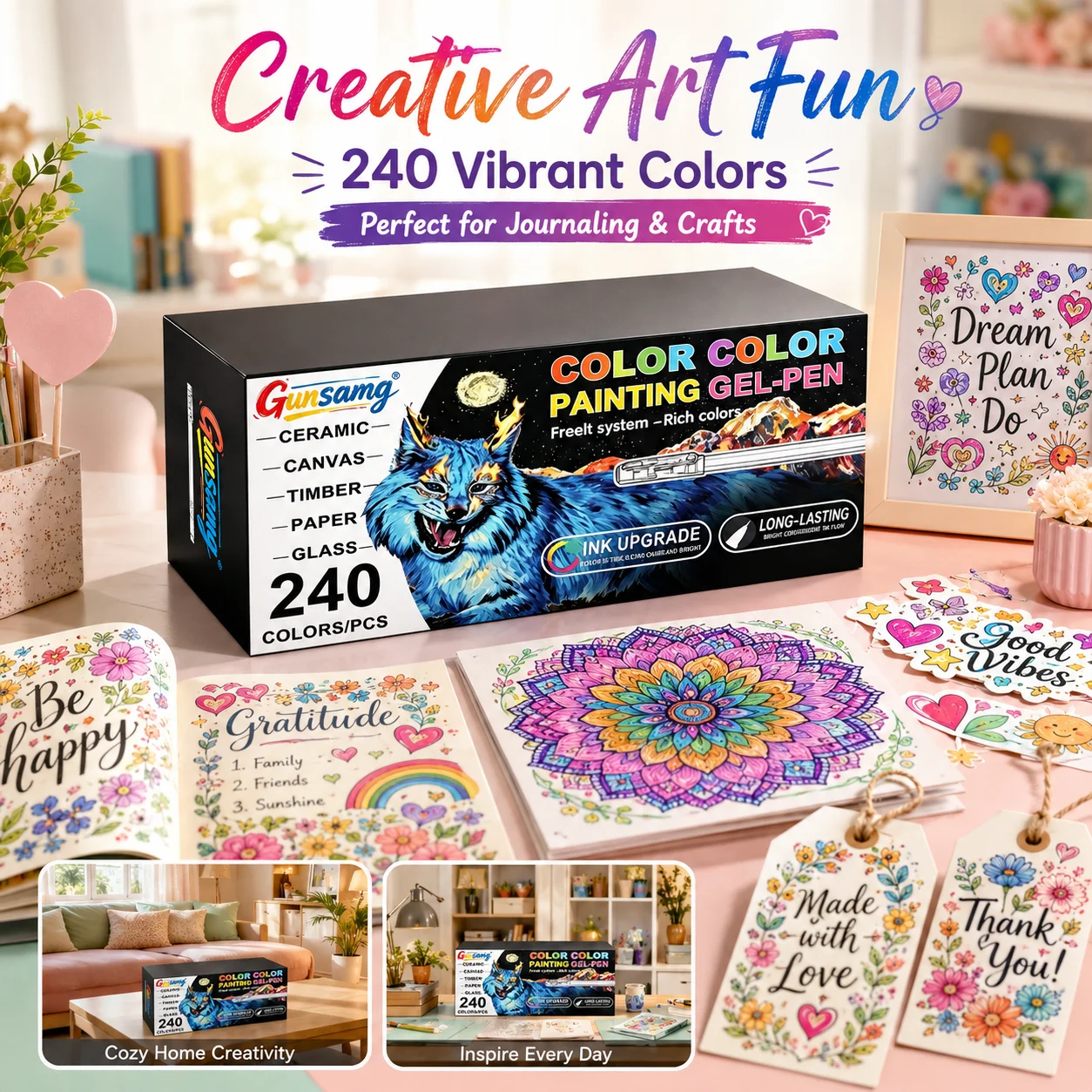 240pcs New Color Series Gel Pens, Suitable for Daily Office Use, Drawing, Corrections, And Journaling, Meet The Needs of Artistic Creation
240pcs New Color Series Gel Pens, Suitable for Daily Office Use, Drawing, Corrections, And Journaling, Meet The Needs of Artistic Creation