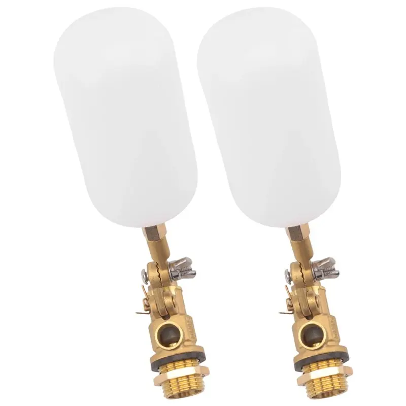 2Piece 1/2 Inch Float Valve, For Pond Float Valve Shutoff Auto Fill For Livestock Tanks, Aquariums Water Float Valve
2Piece 1/2 Inch Float Valve, For Pond Float Valve Shutoff Auto Fill For Livestock Tanks, Aquariums Water Float Valve