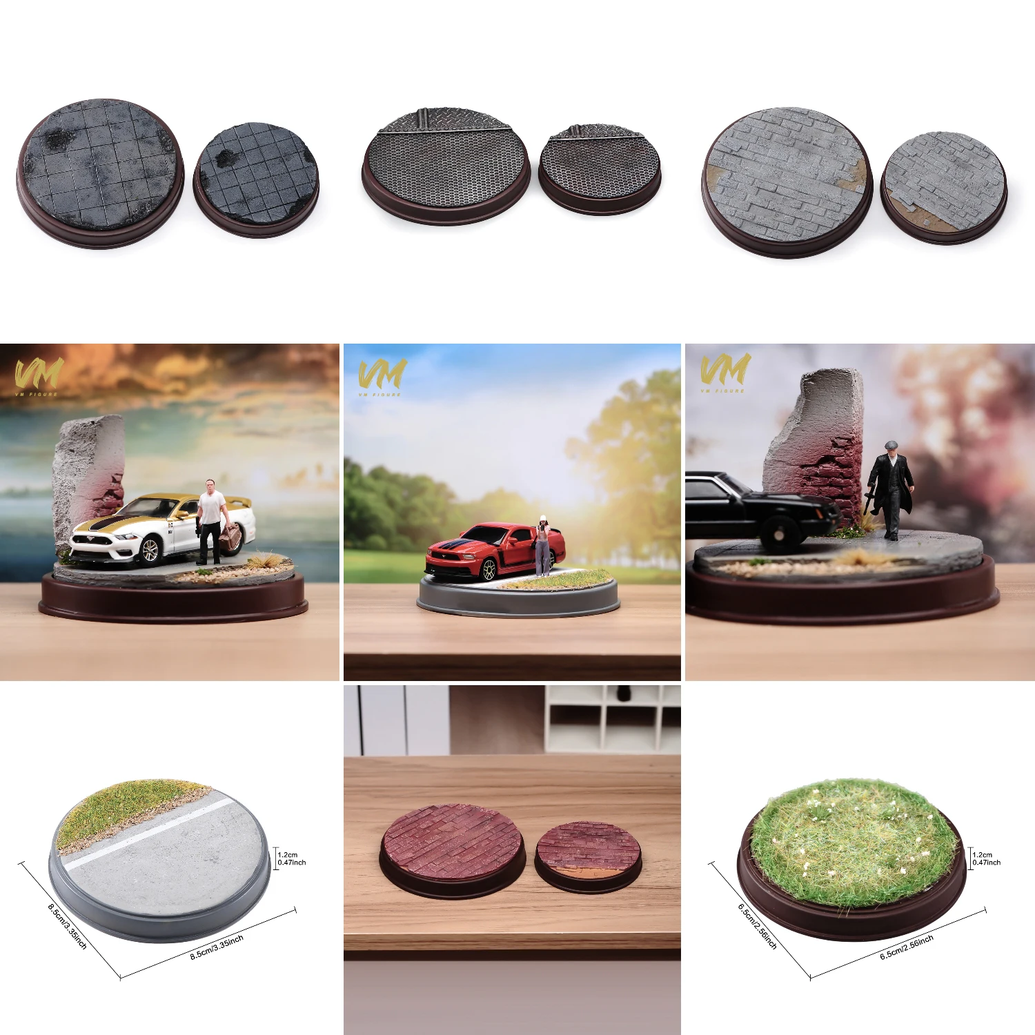 6/8cm Circular Scene Platform Brick Road Grassland Ruins Corner Scene Model Suitable for 1/6 1/12 1/18 1/24 1/64 Scale Dolls
6/8cm Circular Scene Platform Brick Road Grassland Ruins Corner Scene Model Suitable for 1/6 1/12 1/18 1/24 1/64 Scale Dolls