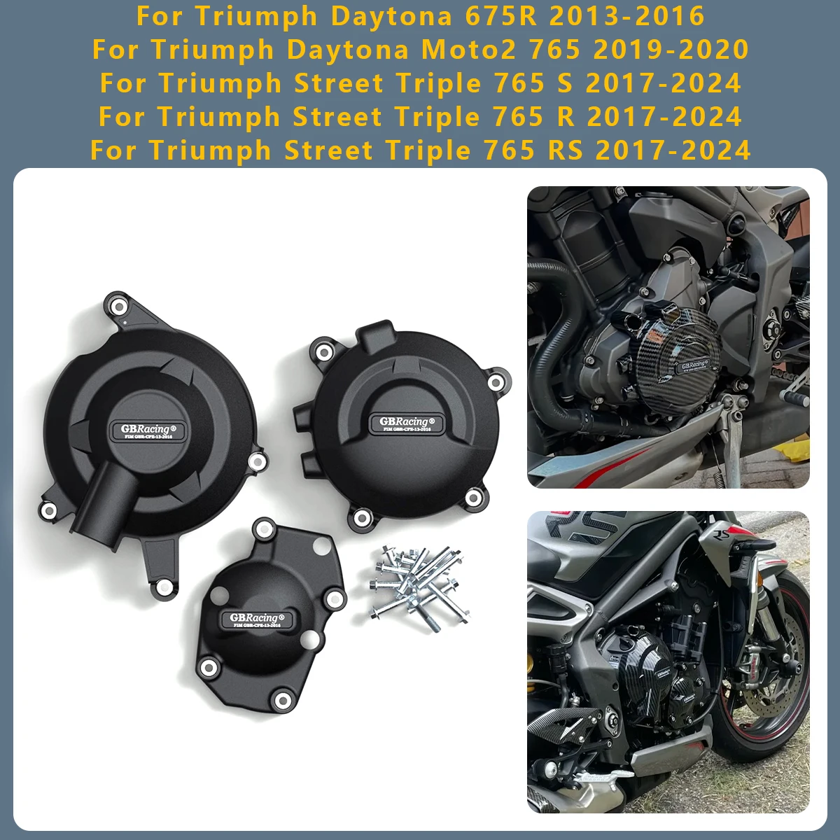 Moto Engine Cover Protection For Triumph Daytona 675R 2013-2016 Moto2 765 2019-2020 Street Triple 765S 765R 765RS 2017-2024
Moto Engine Cover Protection For Triumph Daytona 675R 2013-2016 Moto2 765 2019-2020 Street Triple 765S 765R 765RS 2017-2024