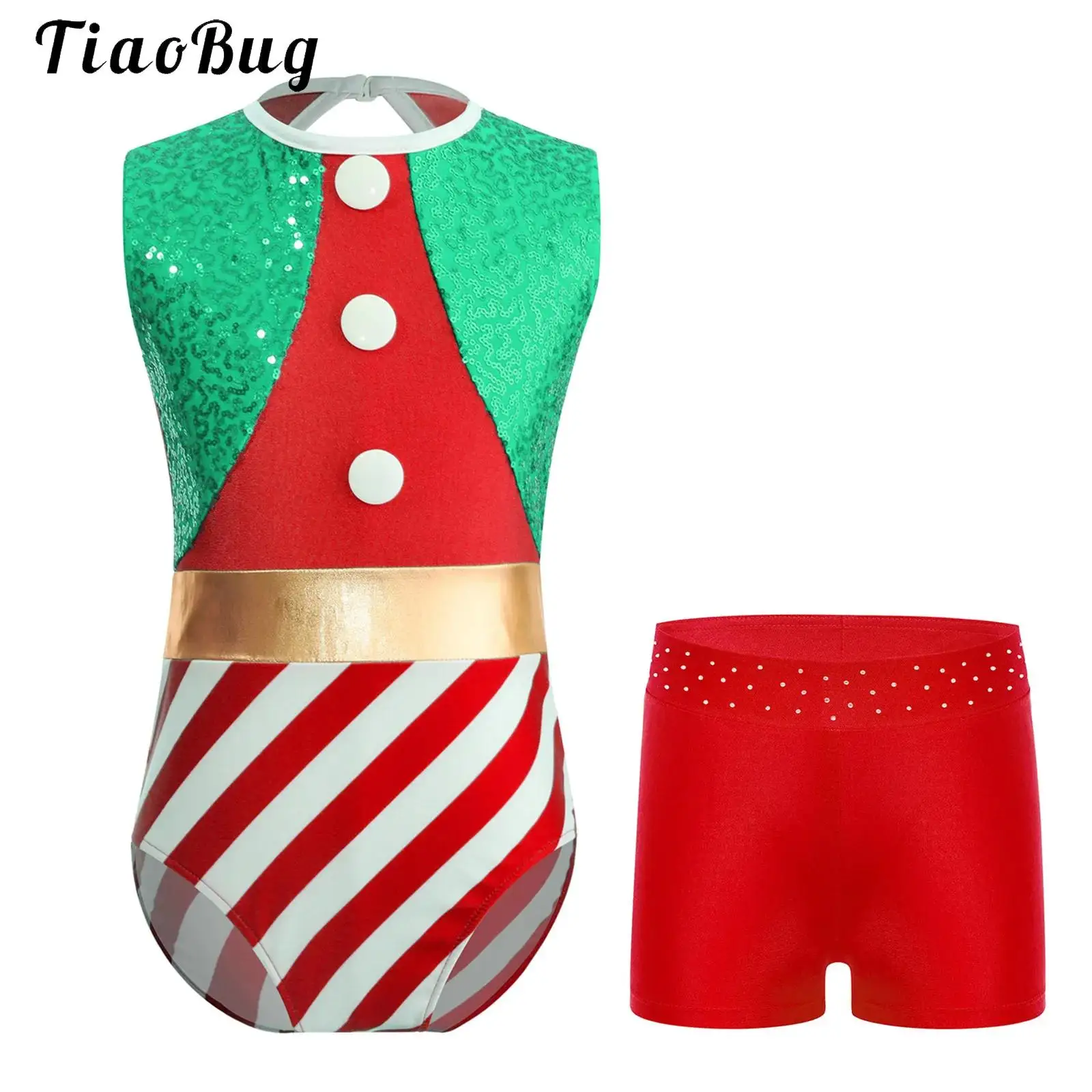 Child Candy Cane Ballet Dance Outfits Girls Striped Gymnastics Leotard with Shorts Christmas Dancewear Set Yoga Unitard Jumpsuit 
Child Candy Cane Ballet Dance Outfits Girls Striped Gymnastics Leotard with Shorts Christmas Dancewear Set Yoga Unitard Jumpsuit