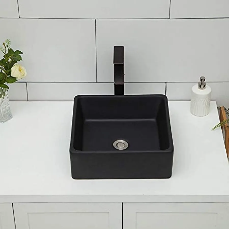 15 Inch Bathroom Vessel Sink Square Small Vessel Sink for Bathroom Sink Above Counter Porcelain Ceramic Vanity Art Countertop S
15 Inch Bathroom Vessel Sink Square Small Vessel Sink for Bathroom Sink Above Counter Porcelain Ceramic Vanity Art Countertop S