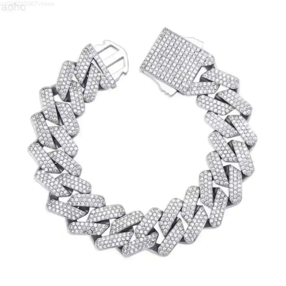 Aaa Gems 18mm Miami Cuban Link Bracelet 925 Sterling Silver Jewelry Vvs Moissanite Diamond Bracelet
Aaa Gems 18mm Miami Cuban Link Bracelet 925 Sterling Silver Jewelry Vvs Moissanite Diamond Bracelet