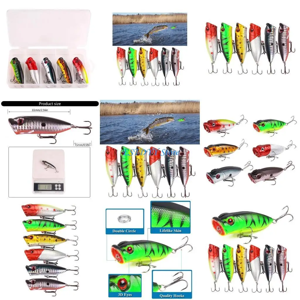 G6DE 5Pcs 10g 65mm Fishing Lures Hard Baits Freshwater Lures Trouts Sea Fishing Baits
G6DE 5Pcs 10g 65mm Fishing Lures Hard Baits Freshwater Lures Trouts Sea Fishing Baits