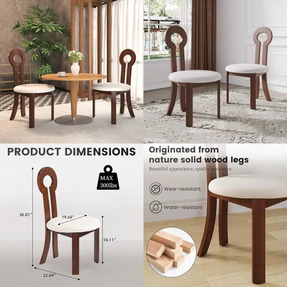 пара мягких кухонных и обеденных стульев из шерпы, современный стиль середины века, белый с орехом
пара мягких кухонных и обеденных стульев из шерпы, современный стиль середины века, белый с орехом