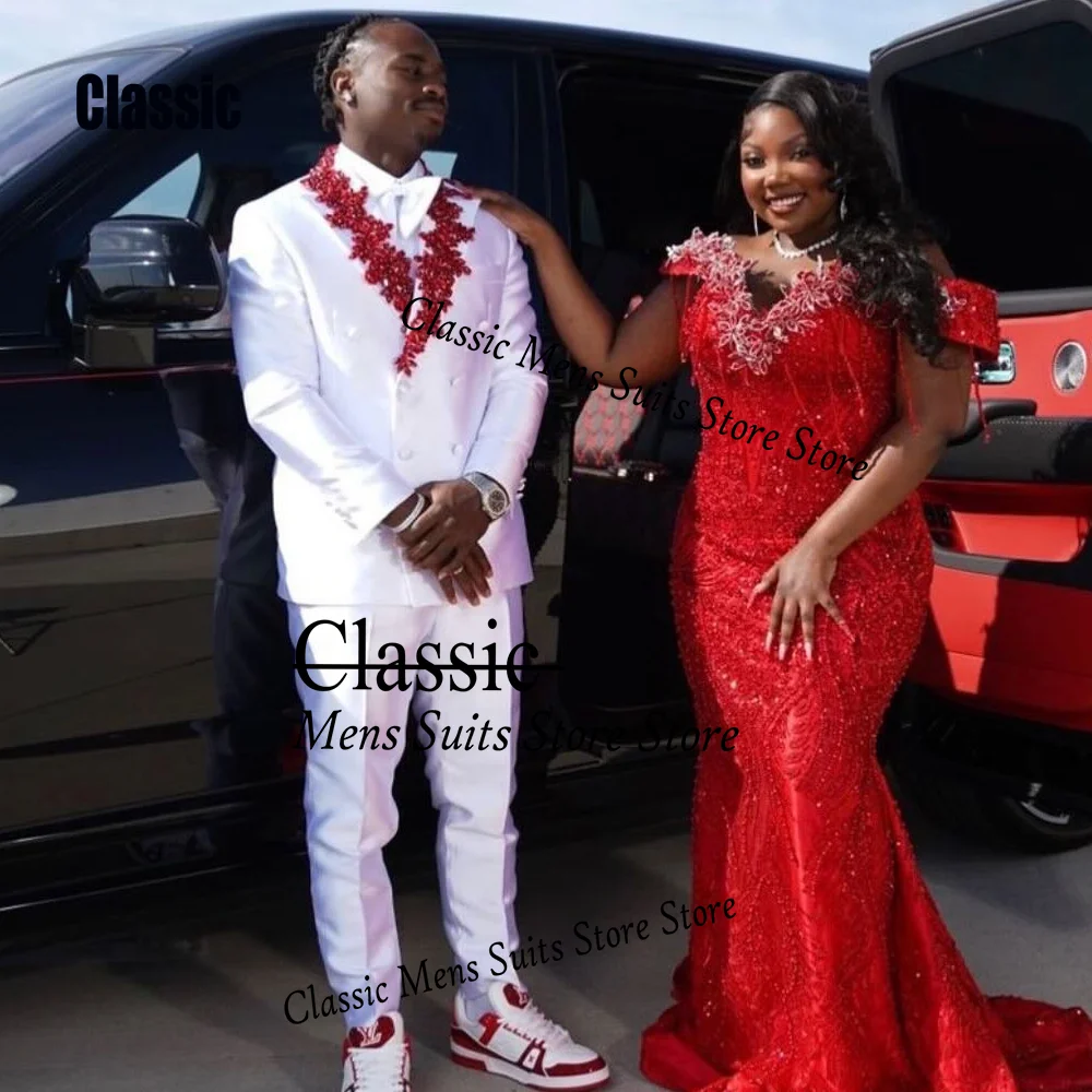 Graceful Sequin Men Suit Simple Embroidery Crystal Wedding Tuxedos Slim Elegant hombre 2 Pieces Set Groom Male Blazer Customized
Graceful Sequin Men Suit Simple Embroidery Crystal Wedding Tuxedos Slim Elegant hombre 2 Pieces Set Groom Male Blazer Customized