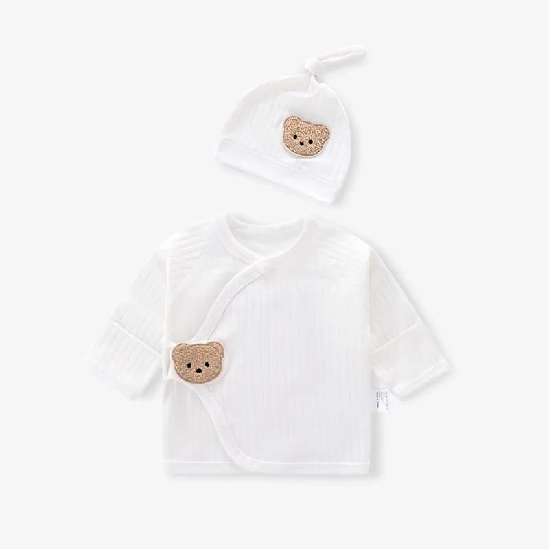 Spring Summer Cute Newborn Infant Baby Clothes Baby Boy Girl Cotton Bear T-shirt Top with Hat
Spring Summer Cute Newborn Infant Baby Clothes Baby Boy Girl Cotton Bear T-shirt Top with Hat