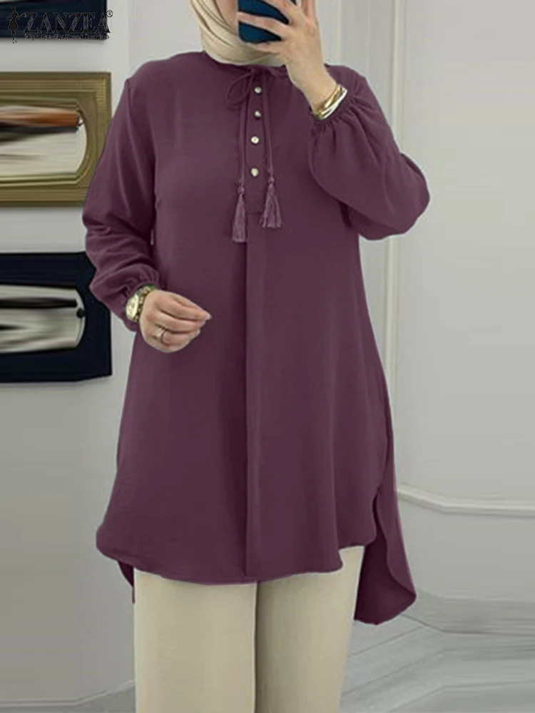 ZANZEA Turkey Abaya Muslim Fashion Women's Top Causal Loose Puff Full Sleeved Long Shirt Buttons Lace Up Blouse Isamic Clothing
ZANZEA Turkey Abaya Muslim Fashion Women's Top Causal Loose Puff Full Sleeved Long Shirt Buttons Lace Up Blouse Isamic Clothing