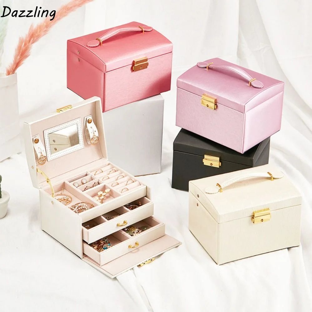 PU Leather Jewelry Packing Bag Multi-layer Rings Necklace Jewelry Storage Case Large Capacity Organizer Jewelry Holder Gift
PU Leather Jewelry Packing Bag Multi-layer Rings Necklace Jewelry Storage Case Large Capacity Organizer Jewelry Holder Gift