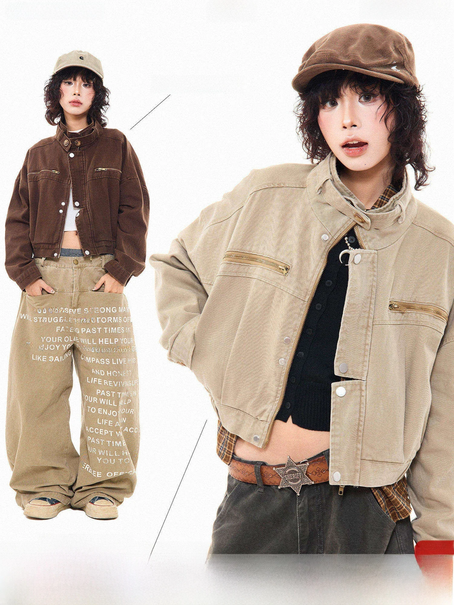 Женская джинсовая куртка MIKYO в американском ретро-стиле, свободного кроя, с воротником-стойкой, осенняя, модная, для женщин
Женская джинсовая куртка MIKYO в американском ретро-стиле, свободного кроя, с воротником-стойкой, осенняя, модная, для женщин