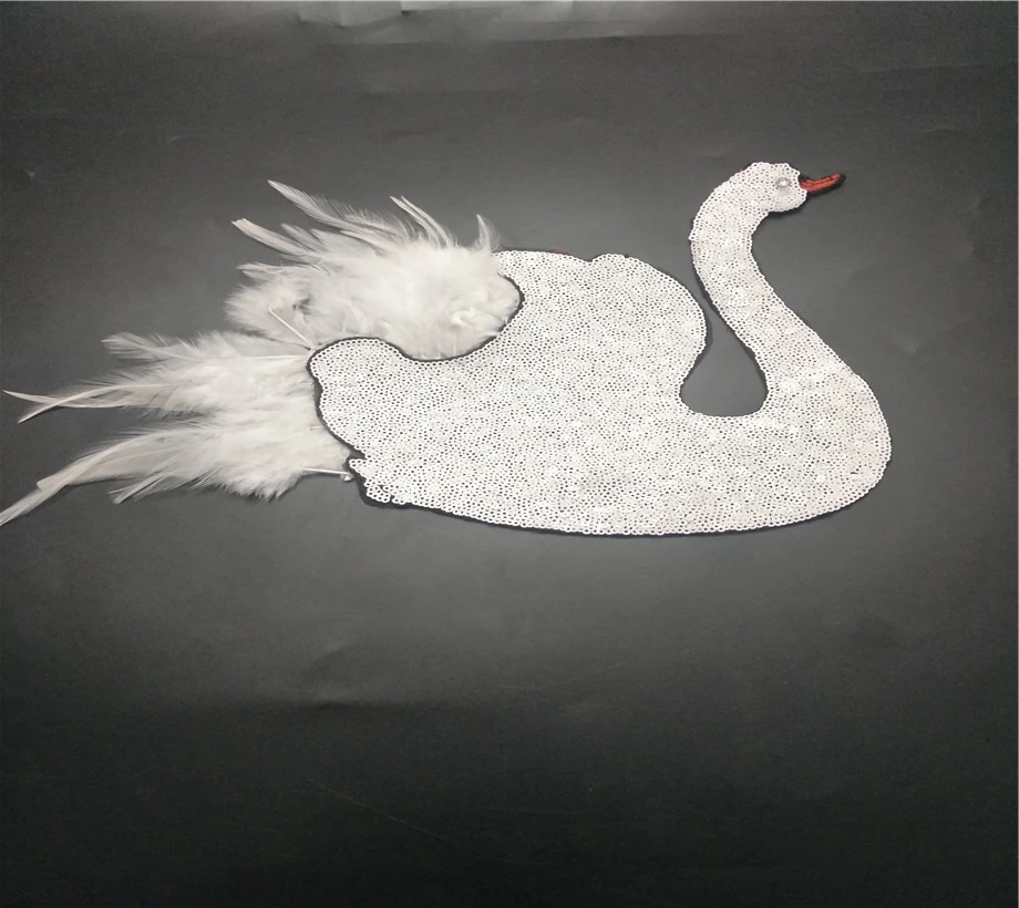 feather swan sequined applique parche patches for clothes apliques de roupa sticker parches bordados para ropa
feather swan sequined applique parche patches for clothes apliques de roupa sticker parches bordados para ropa