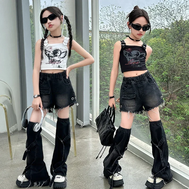 Girl shorts+tube combination Versatile Design Two Cut Split Pants Suit Chic Girl Shorts Summer Children Clothing Kid Pants Youth
Girl shorts+tube combination Versatile Design Two Cut Split Pants Suit Chic Girl Shorts Summer Children Clothing Kid Pants Youth