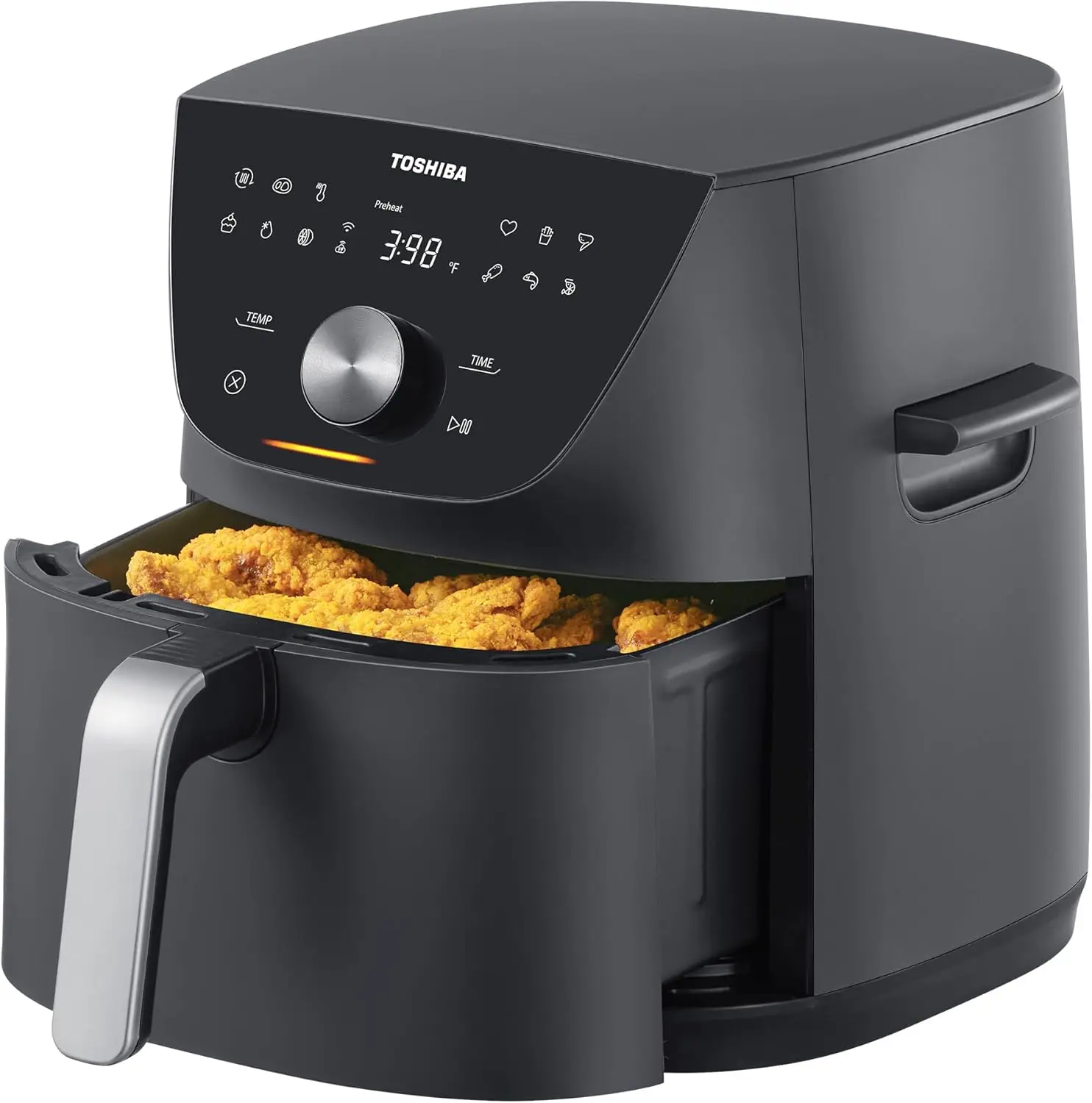 7.7QT Air Fryer with 12 Preset Menus, 1°F Precision, 90% Less Fat, Easy-Carry Dual Handles
7.7QT Air Fryer with 12 Preset Menus, 1°F Precision, 90% Less Fat, Easy-Carry Dual Handles