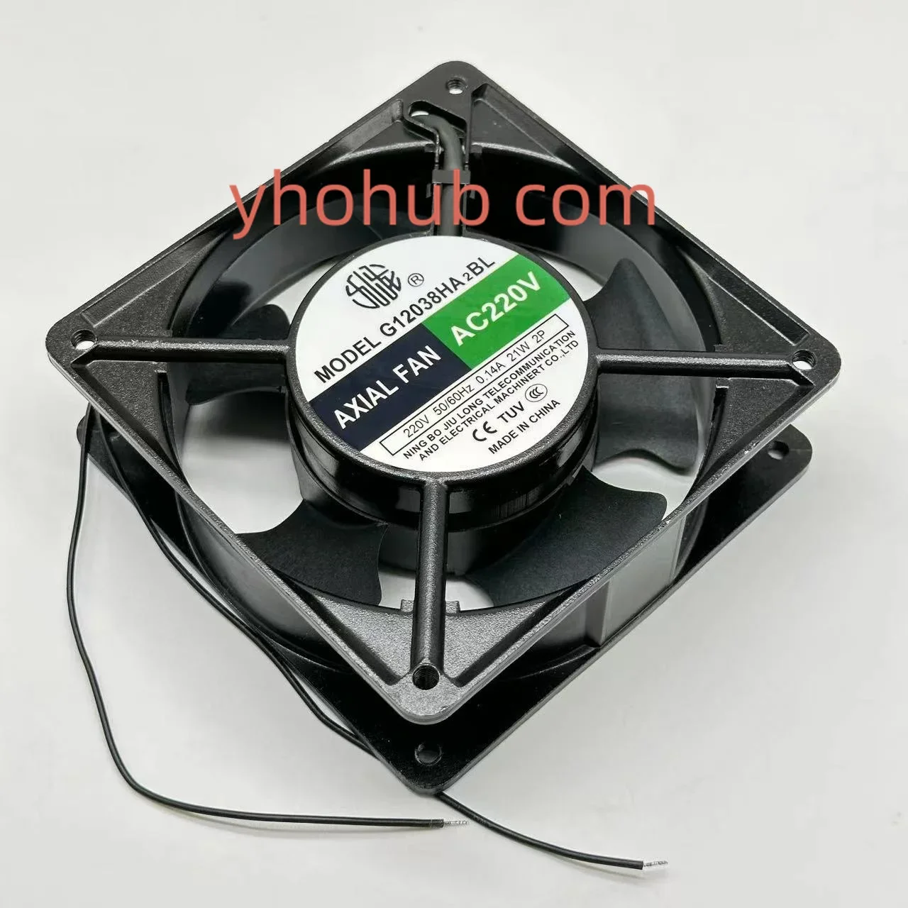 AXIAL G12038HA2BL AC 220 В 0,14 А 120x120x38 мм 2-проводной охлаждающий вентилятор для сервера
AXIAL G12038HA2BL AC 220 В 0,14 А 120x120x38 мм 2-проводной охлаждающий вентилятор для сервера