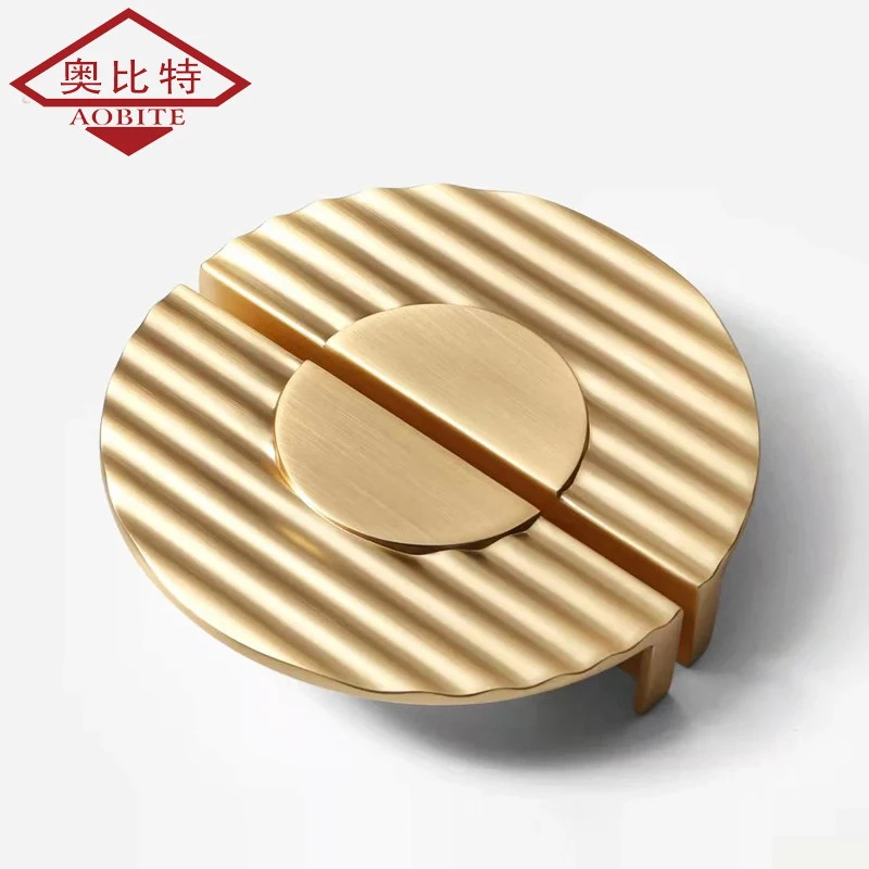 AOBT Round Brass Gold Dressers Kitchen Cabinet Handles Door Drawer Pulls Closet Cupboard Door Handle Furniture Hardware 64mm
AOBT Round Brass Gold Dressers Kitchen Cabinet Handles Door Drawer Pulls Closet Cupboard Door Handle Furniture Hardware 64mm