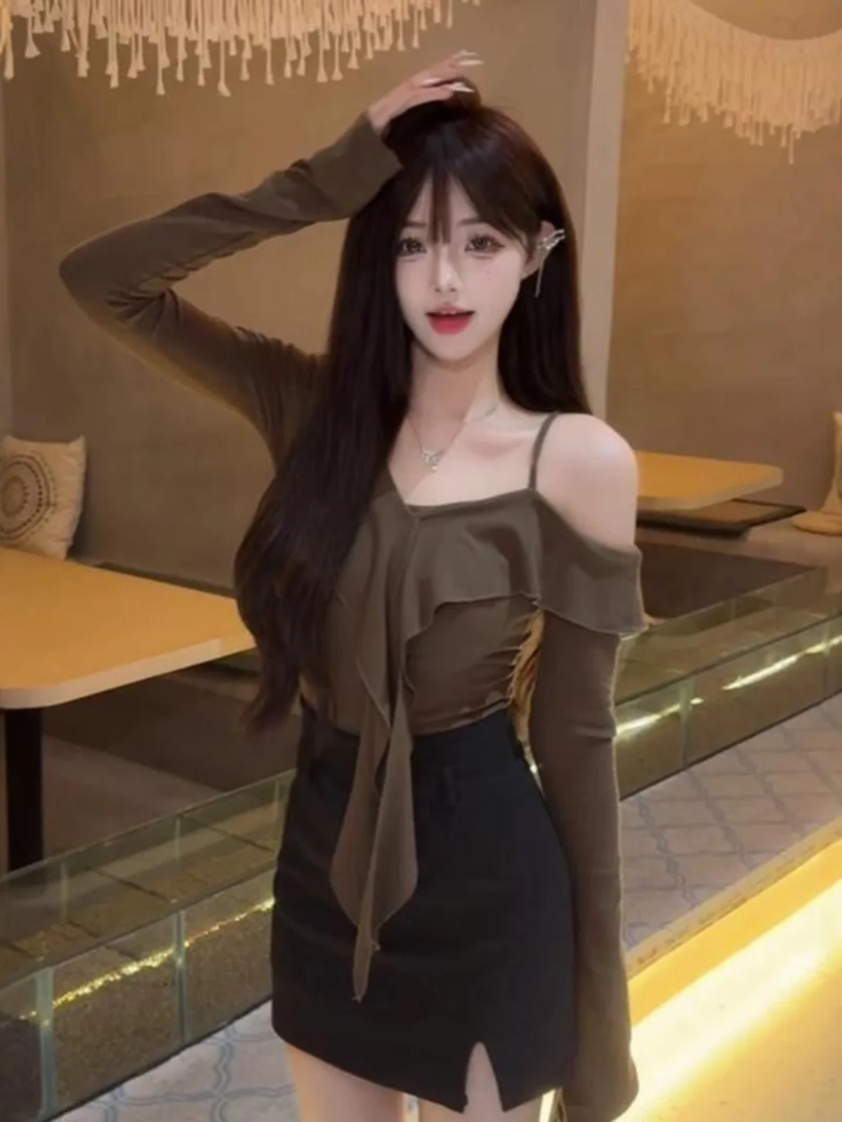 Ele Long Sve ort T-irt Women's Spring Autumn 2025 Slim Fit Beautiful Floral Super Fairy Small Top
Ele Long Sve ort T-irt Women's Spring Autumn 2025 Slim Fit Beautiful Floral Super Fairy Small Top