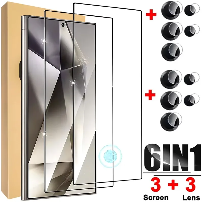 6IN1 Защитная пленка для объектива для Samsung Galaxy S25 Ultra Plus S25Plus, закаленное стекло HD, защитная пленка для объектива, полное покрытие
6IN1 Защитная пленка для объектива для Samsung Galaxy S25 Ultra Plus S25Plus, закаленное стекло HD, защитная пленка для объектива, полное покрытие