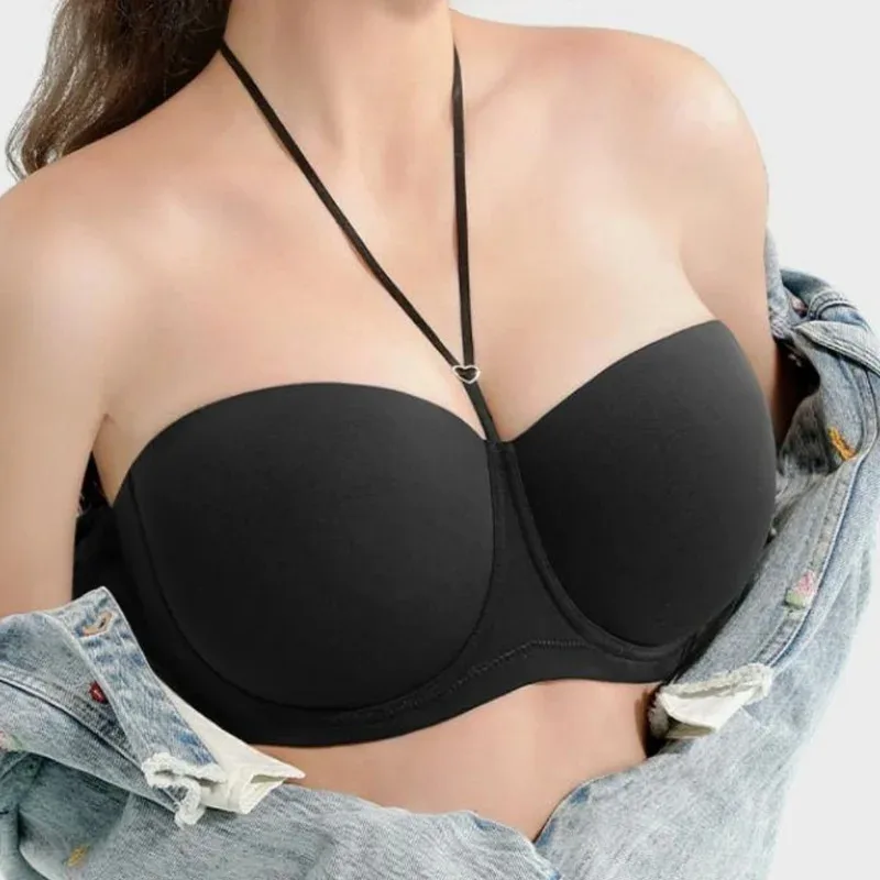 Women Halter Neck Strapless Bra Push Up Non Slip Seamless Plus Size Large Cup Anti Sagging Wedding Tube Top 70 75 80 85 90 95 fi
Women Halter Neck Strapless Bra Push Up Non Slip Seamless Plus Size Large Cup Anti Sagging Wedding Tube Top 70 75 80 85 90 95 fi