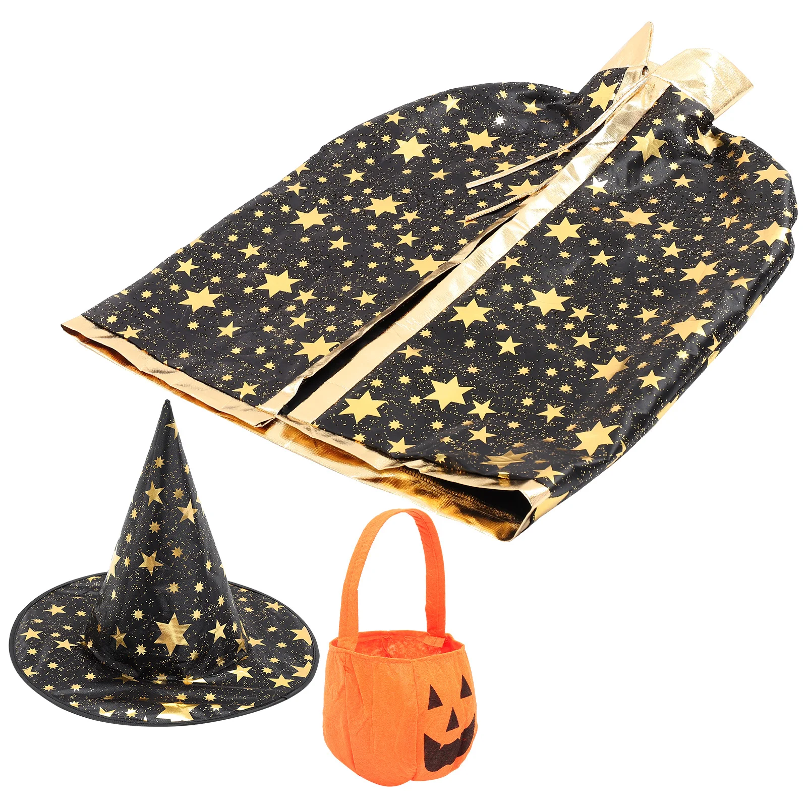 Halloween Cape Outfits Kids Costume Pumpkin Hat Non woven Fabric Wizard Star Pattern Cosplay Props DIY Decorations
Halloween Cape Outfits Kids Costume Pumpkin Hat Non woven Fabric Wizard Star Pattern Cosplay Props DIY Decorations
