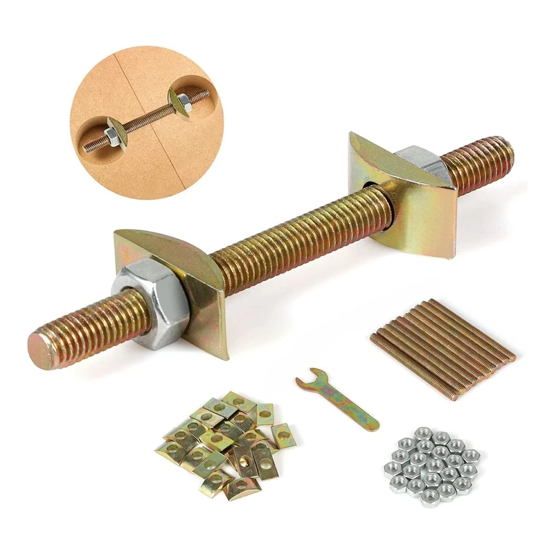 10 PCS Countertop Connector,Table Top Fasteners Joint Connector Drawbolt Pack Steel Miter Draw Bolt Countertop Flip Connector
10 PCS Countertop Connector,Table Top Fasteners Joint Connector Drawbolt Pack Steel Miter Draw Bolt Countertop Flip Connector