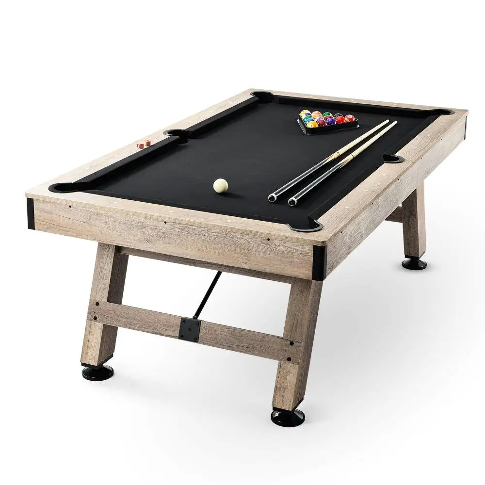 7ft Pool Table Adjustable Legs for family Game Room Set with Balls Cues Chalk Brush Black Wood Cloth Table for Kids Adults
7ft Pool Table Adjustable Legs for family Game Room Set with Balls Cues Chalk Brush Black Wood Cloth Table for Kids Adults