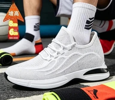 2026 Flying Woven 6/8cm Height Increasing Shoes Men High Quality Breathable Causal Sneakers Male Non-Slip Jogging Walking Shoes
2026 Flying Woven 6/8cm Height Increasing Shoes Men High Quality Breathable Causal Sneakers Male Non-Slip Jogging Walking Shoes
