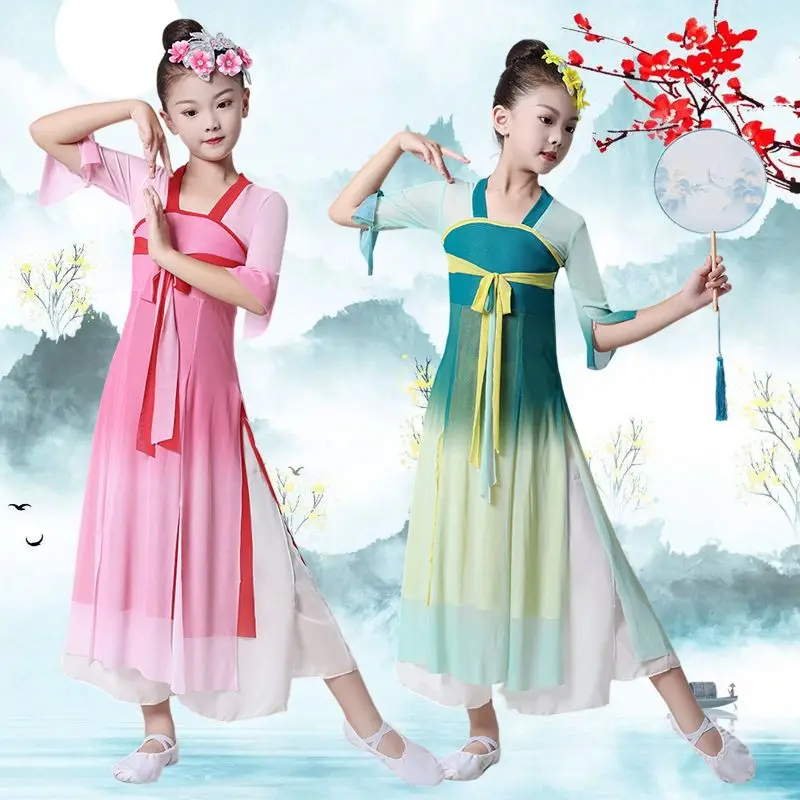 2022 New Children's Classical Dance Performance Costume Super Fairy Elegant Girls Chinese Fan Dance Hanfu Dancing Unifom LE009
2022 New Children's Classical Dance Performance Costume Super Fairy Elegant Girls Chinese Fan Dance Hanfu Dancing Unifom LE009