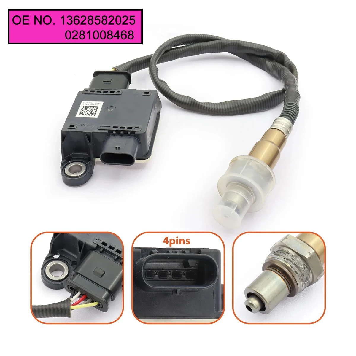 13628582025 0281008468 Particulate Sensor For BMW X3 X4 X5 X6 X7 2017-2021 Exhaust Temperature Sensor DPF Replacement
13628582025 0281008468 Particulate Sensor For BMW X3 X4 X5 X6 X7 2017-2021 Exhaust Temperature Sensor DPF Replacement
