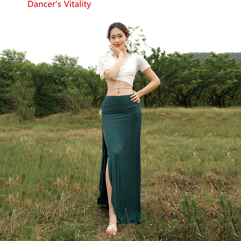 Belly Dance Practice Suit Female Short Sleeves Top+modal Cotton Skirt for Women Oriental Dance Hip Scarf Performance Suit Outfit
Belly Dance Practice Suit Female Short Sleeves Top+modal Cotton Skirt for Women Oriental Dance Hip Scarf Performance Suit Outfit
